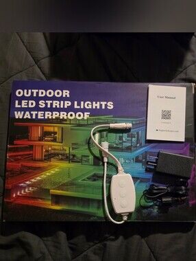 Waterproof LED Outdoor Strip Lights with Controller